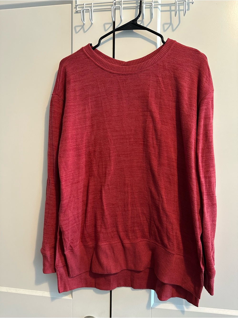Women’s Cozy Crewneck Sweater - Red